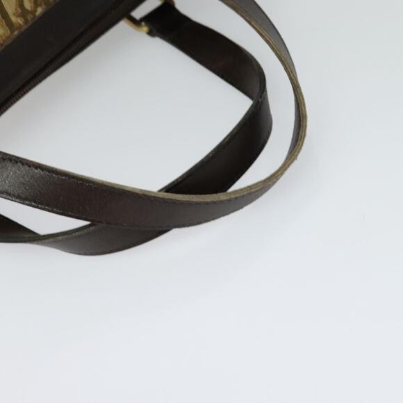 DIOR Trotter Canvas Boston Bag Brown Gold - Picture 7 of 12